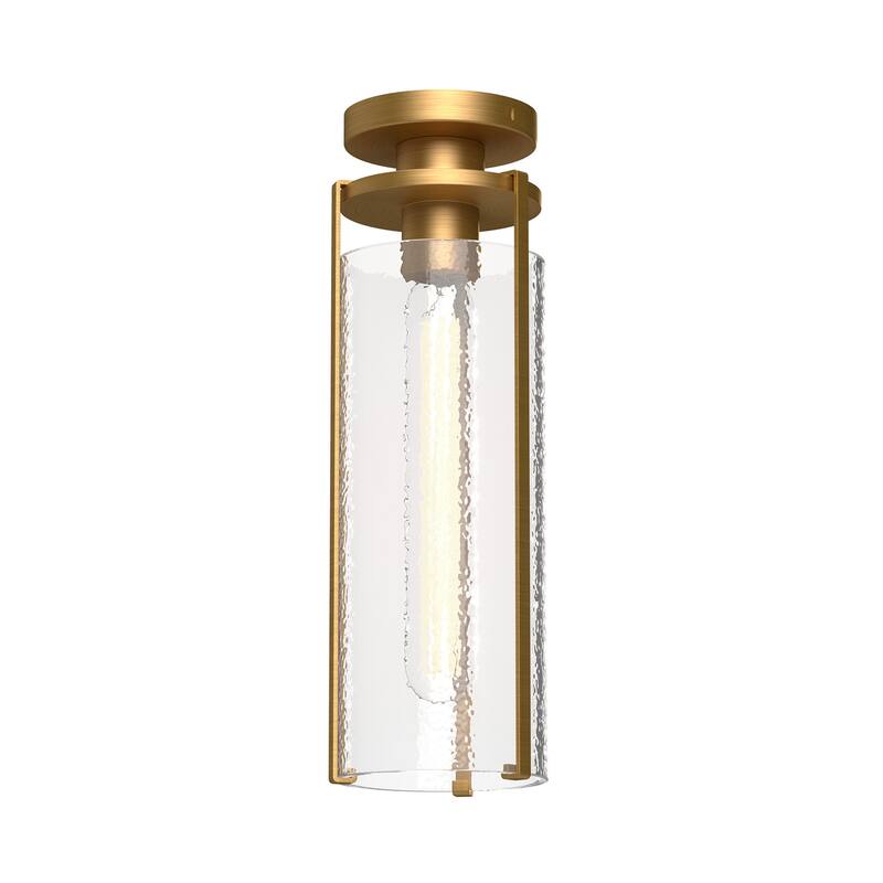 Alora Lighting FM536005WC Belmont 6" Wide Semi-Flush Ceiling Fixture - Aged Gold