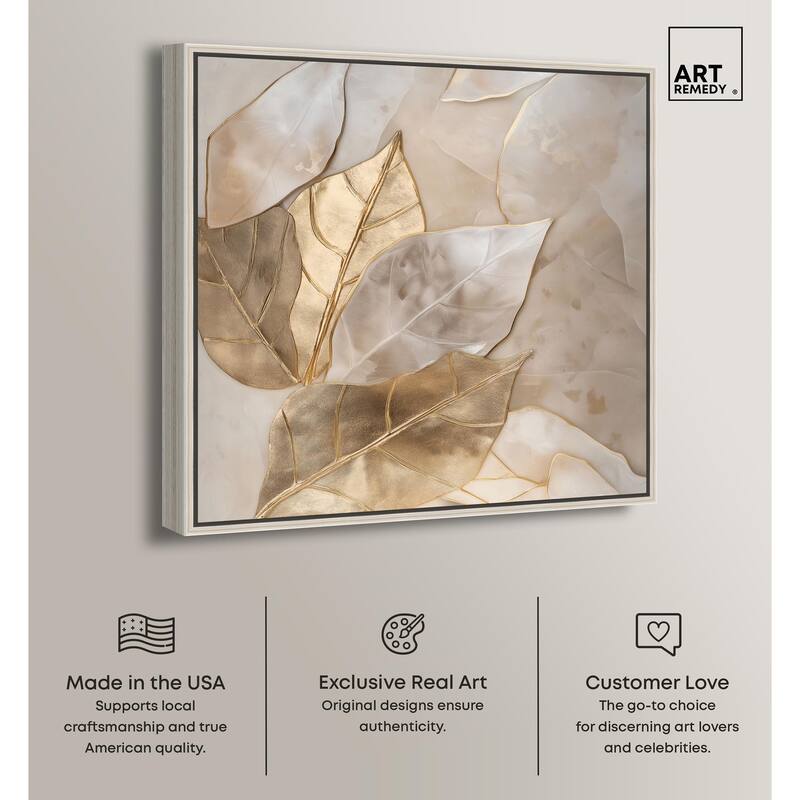 Golden Boughs Canvas by Art Remedy