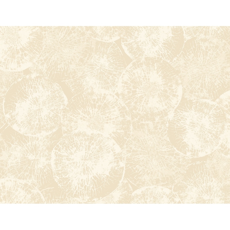 Seabrook Designs Eren Unpasted Wallpaper - 27 in. W x 27 ft. L - Soft Beige