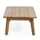 preview thumbnail 16 of 40, Christopher Knight Home Burchett Acacia Wood Outdoor Loveseat and Coffee Table Set with Optional Sunbrella Cushions