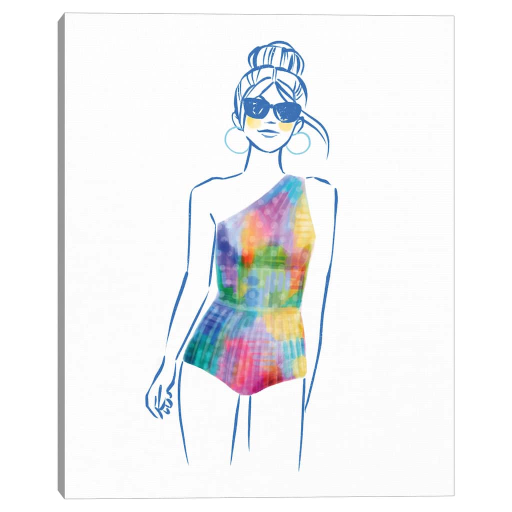 Miami Swim I Canvas Art Print