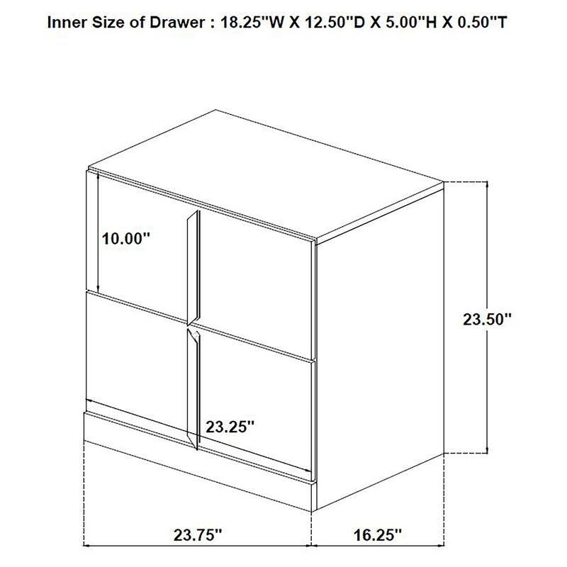 Ines Bedroom Set Navy and White High Gloss