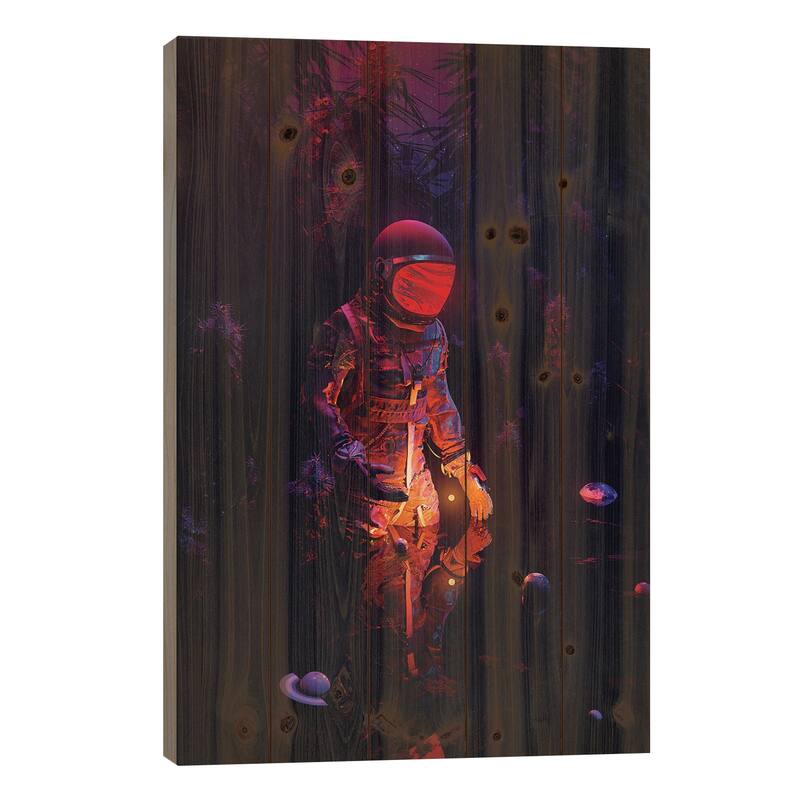 Stellar Spot Print On Wood by Nicebleed - Multi-Color - 40x26x1.5
