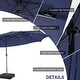 preview thumbnail 25 of 37, Costway 11 PCS Patio Dining Set with 15 ft Double-Sided Patio Umbrella - See Details