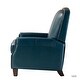preview thumbnail 84 of 96, Gladis Modern Retro Genuine Leather Recliner with Nailhead Trim Set of 2 by HULALA HOME