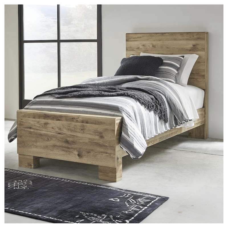 Signature Design by Ashley Hyanna Tan Brown Panel Bed - Twin