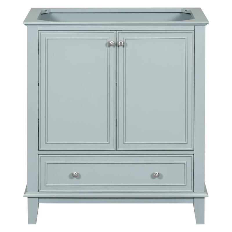 Roomfitters 30" Bathroom Vanity without Sink, Base Only, Cabinet with Doors and Drawer, Solid Frame and MDF Board