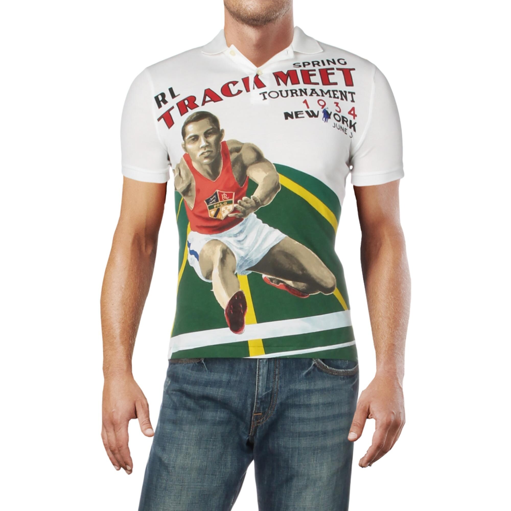 polo slim fit white tee