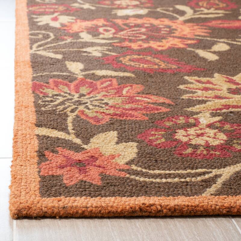 SAFAVIEH Handmade Blossom Chrissie Modern Floral Wool Rug