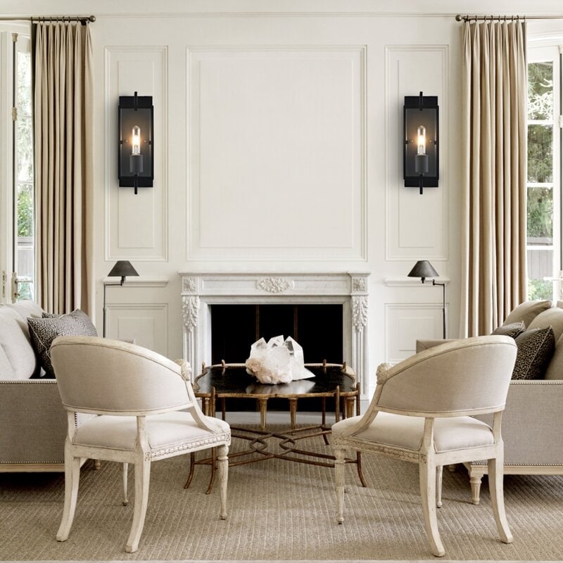 Sconces for fireplace wall on sale