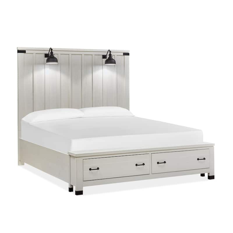 Magnussen B5321 Harper Springs Complete Queen Panel Storage Bed