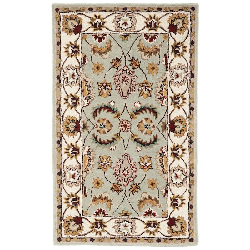 SAFAVIEH Handmade Heritage Freehand Stripe Traditional Oriental Wool Rug