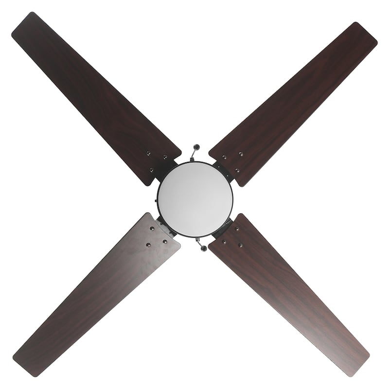 CARRO Arete 52" 4-Blade Indoor Ceiling Fan with Light -Pull Chain -Reversible Blade