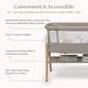preview thumbnail 5 of 3, Bondi Adjustable Height Bedside Beechwood Bassinet