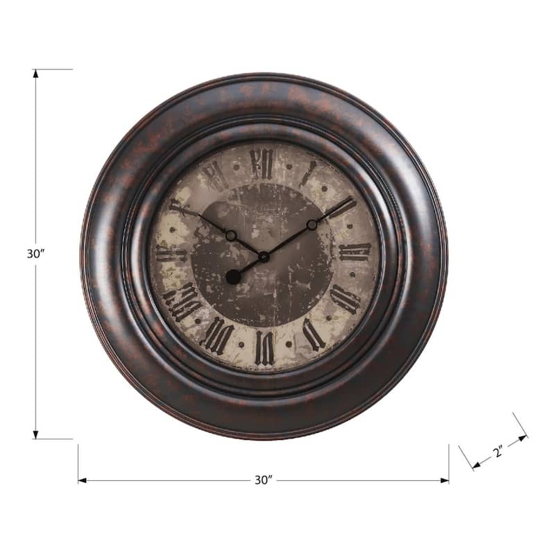 30" Round Wall Clock