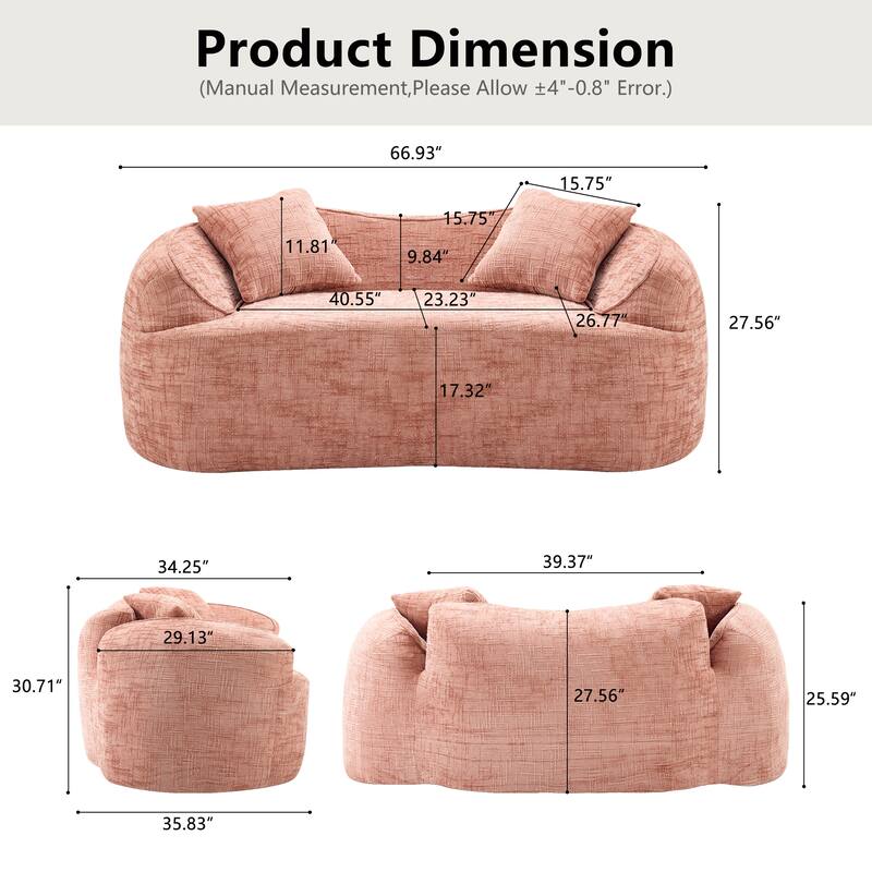 two person compress sofa