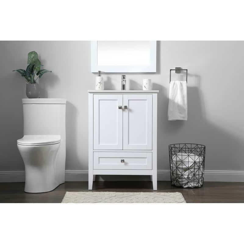 Elegant Lighting VF21124 Hamilton 24" Free Standing Single Basin