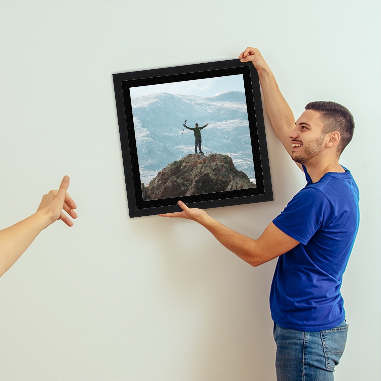 18x24 White Picture Frame with 15.5x19.5 Black Mat Opening for