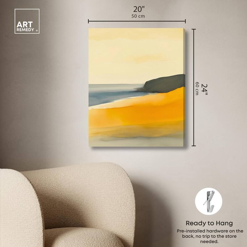 Glistening Beach Dreams II Canvas by Art Remedy, Gallery Wrapped