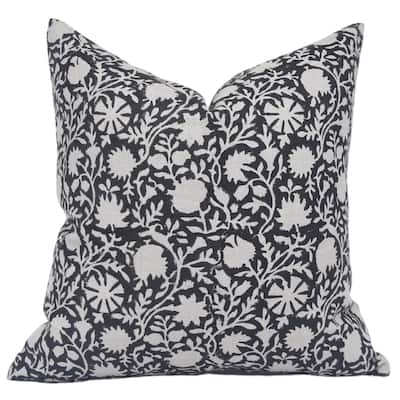 Fabdivine Linen Bohemian Block print pillow Cover