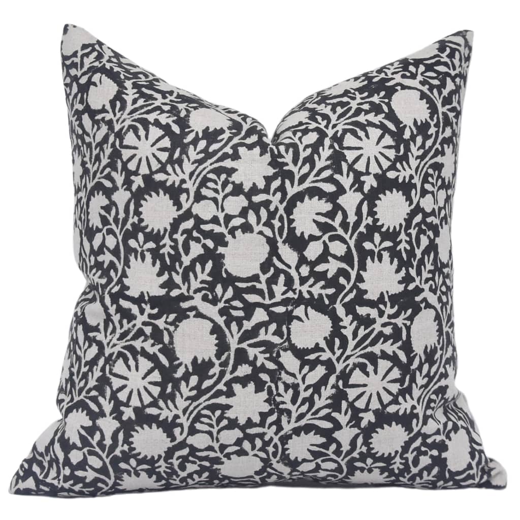 Fabdivine Linen Bohemian Block print pillow Cover