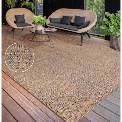 Indoor & Outdoor Rug Mottled Boho Look