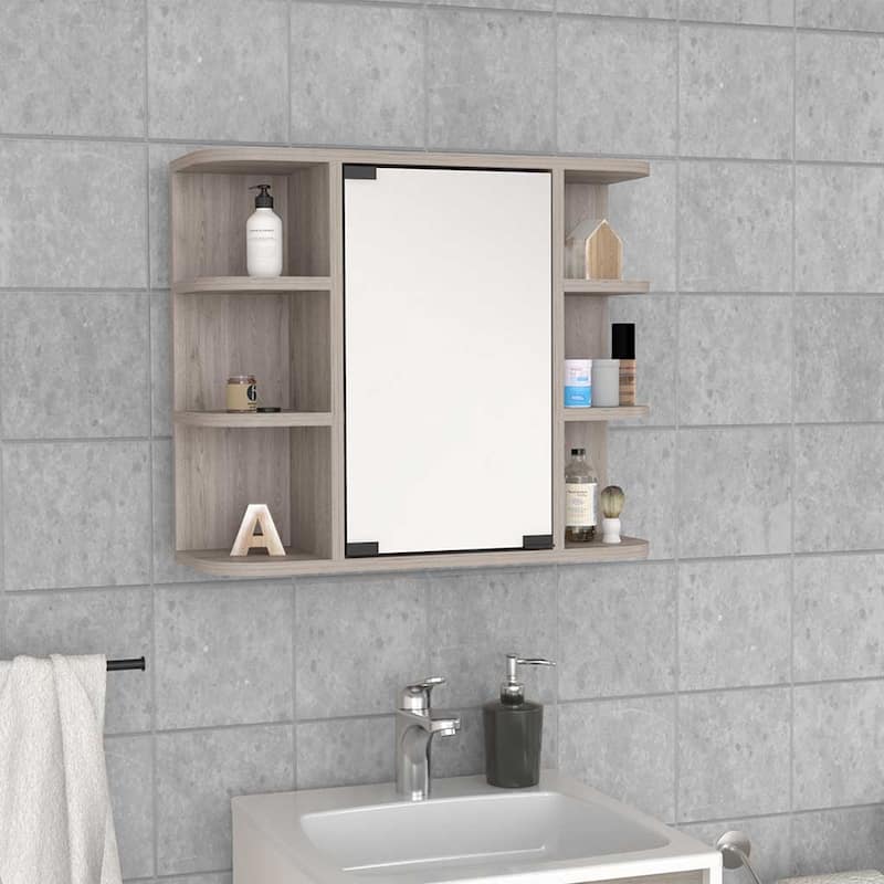 Medicine Cabinet, Six External Shelves Mirror