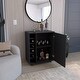 preview thumbnail 3 of 8, Wick Bar Cart with Integrated Wine Storage