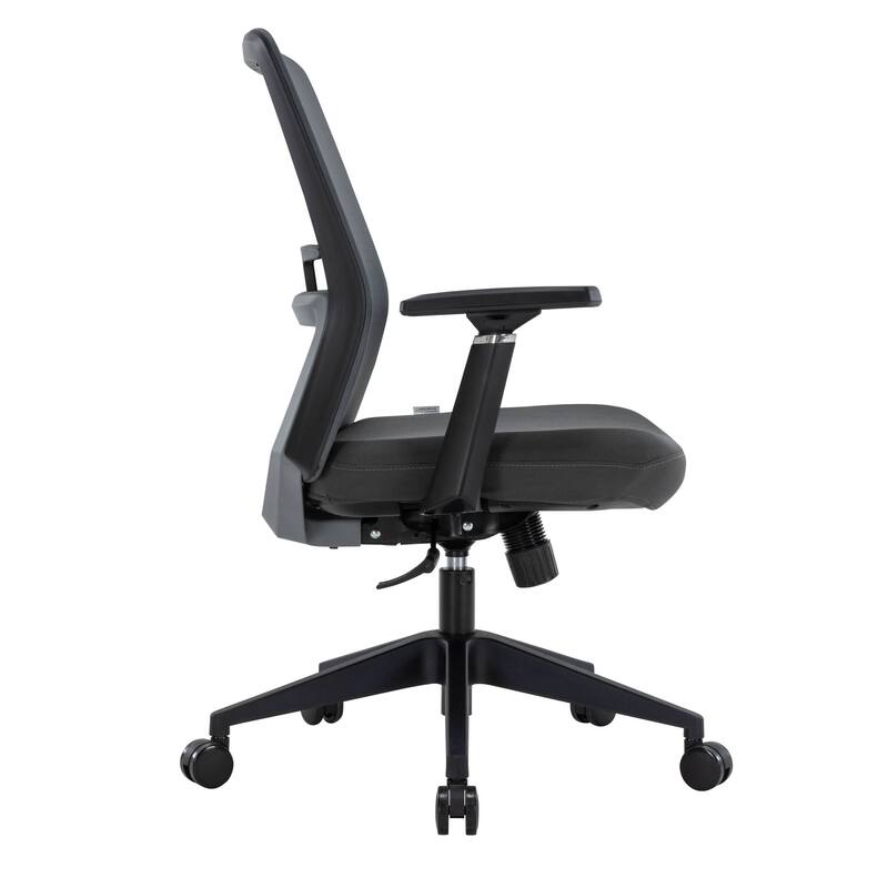 Ingram Contemporary Ergonomic Mesh Office Chair - Adjustable Height & Armrests, Mid-Back Swivel Desk Chair for Home Office