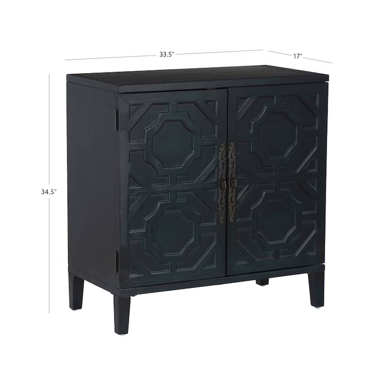 Chanters Solid Wood 2-Door Accent Cabinet