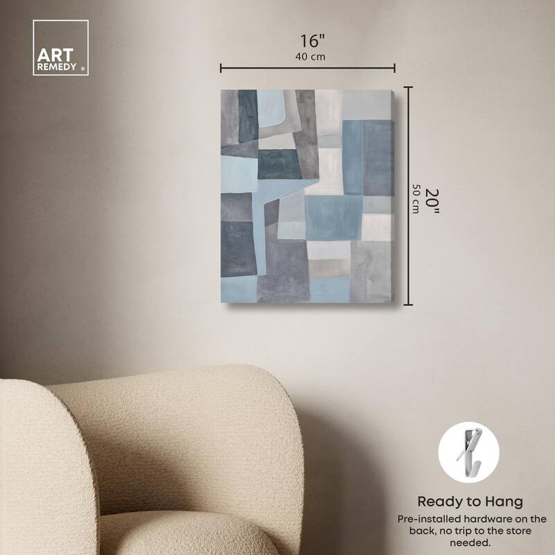 Tessellated Tones I Canvas by Art Remedy, Gallery Wrapped