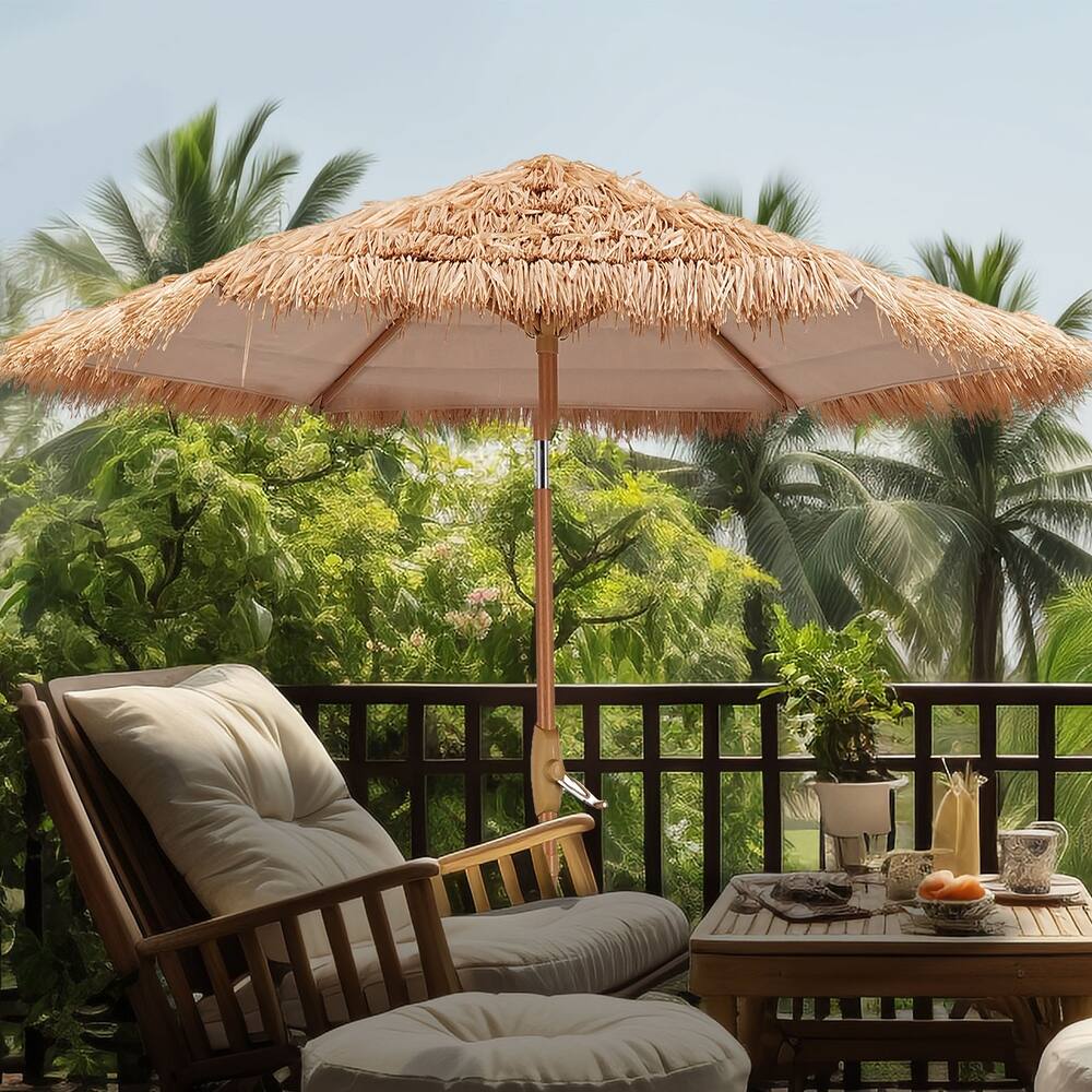 Autlaycil 7.5 ft Outdoor Umbrella Patio with Fringe.