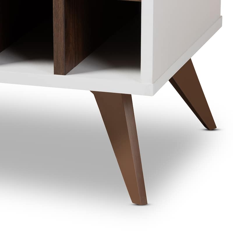 Pietro Mid-Century Modern Finished Wine Cabinet - 38.78" High x 47.24" Wide x 13.39" Deep