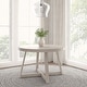preview thumbnail 17 of 36, Plank and Beam Classic Solid Wood Round Dining Table - 47" Seashell Wirebrush