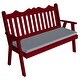 preview thumbnail 6 of 16, Pine 4' Royal English Garden Bench Tractor Red