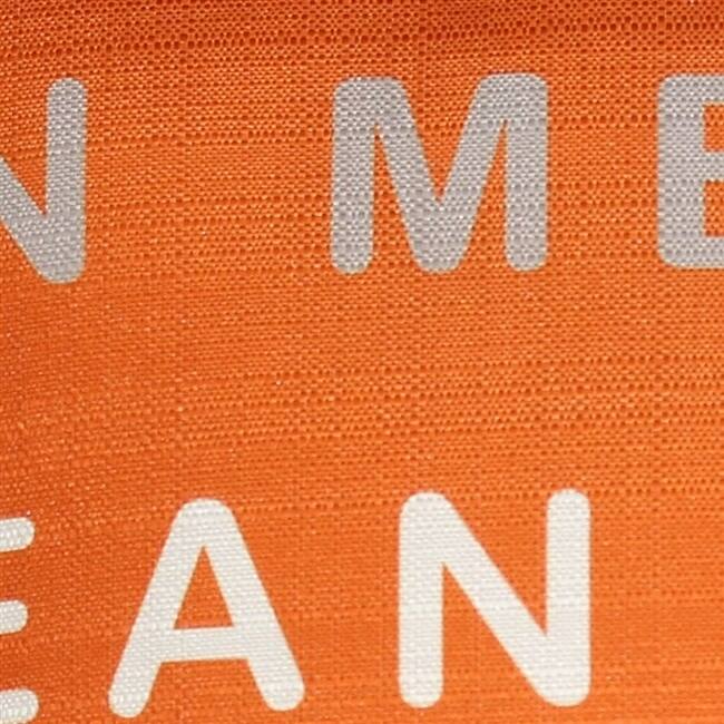 Lean On Me Orange 17x17 Throw Pillow with Polyfill Insert