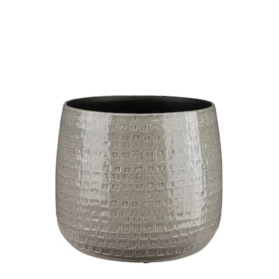 Floyd Pot Round Grey 11"Dia x 9.25"H -ST - Grey