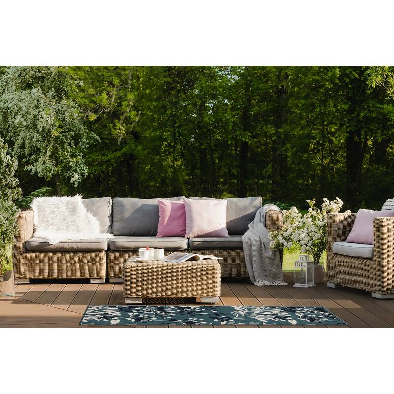 Pianta Collection Machine-Made Indoor/Outdoor Area Rug