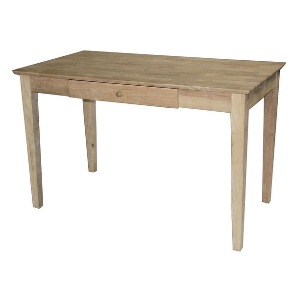 Small unfinished store wood desk