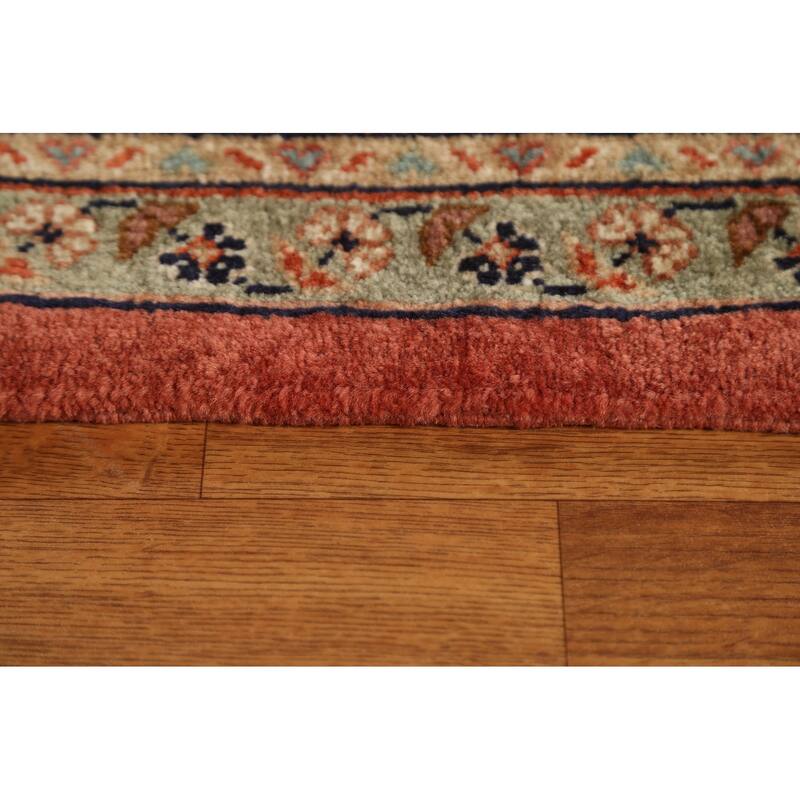 Vegetable Dye Heriz Serapi Persian Area Rug Hand-knotted Wool Carpet - 9'0" x 11'3"