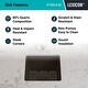 preview thumbnail 5 of 5, 15 Inch Lexicon Platinum Quartz Composite Drop-in Undermount Single Bowl Galaxy Mocha Kitchen Sink LP-1515-M-SO - 15x15