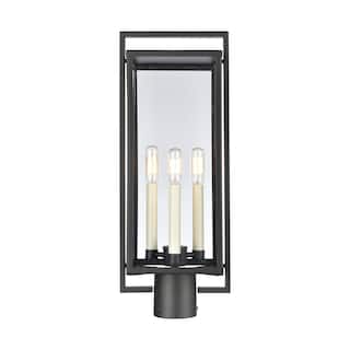 Elk Home Gladwyn 21.5'' High 3-Light Outdoor Post Light - Matte Black