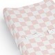 preview thumbnail 4 of 4, Sweet Jojo Designs Pink Gingham Checkered Plaid Girl Changing Pad Cover Sheet -Vintage Classic Checkerboard Geometric Minimalist