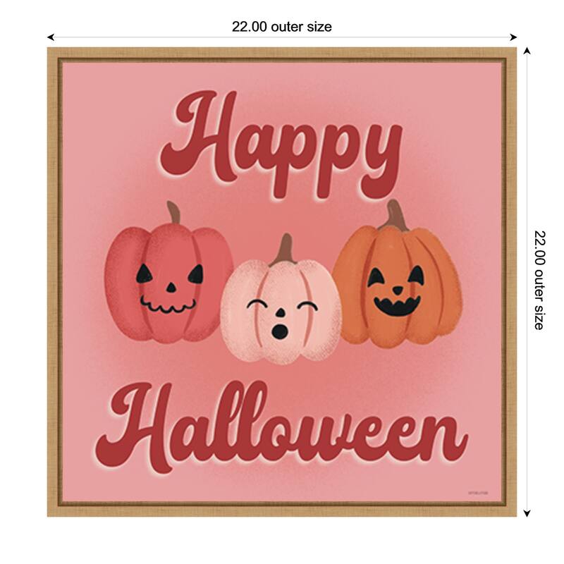 Hometown Halloween XV by Softshell Studio Framed Canvas Wall Art Print - Medium
