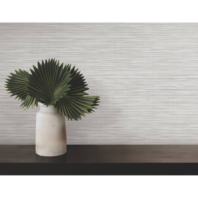 Warner Lorn Off-White Faux Grasscloth Wallpaper
