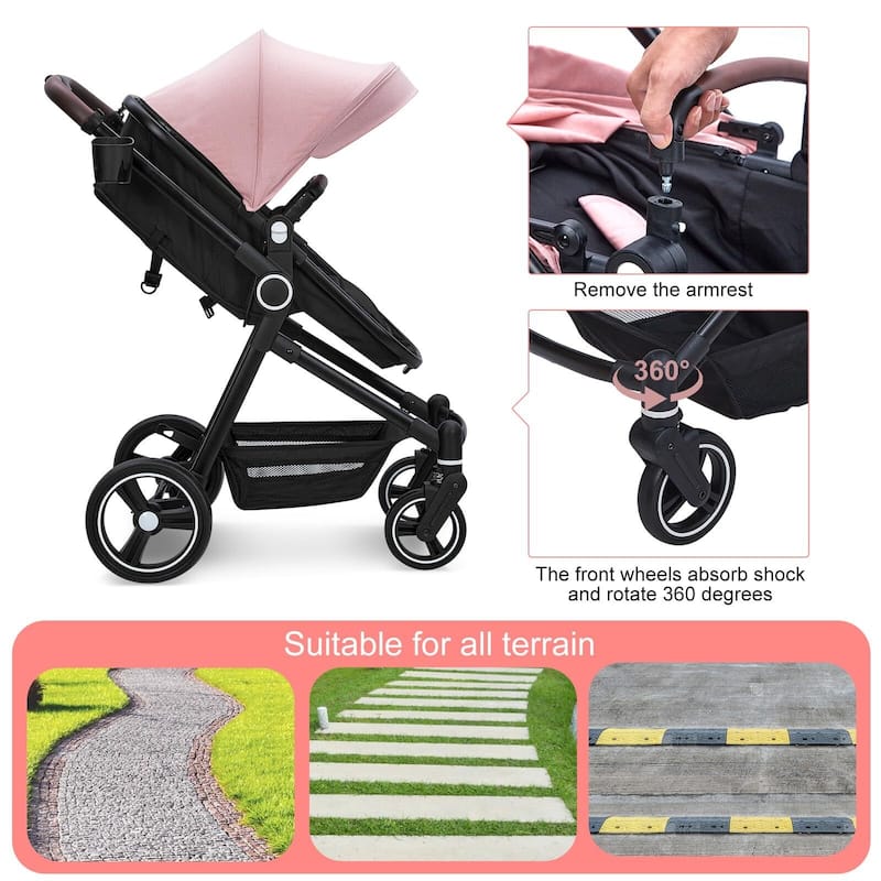 Convertible Baby Stroller for Toddler 1-3