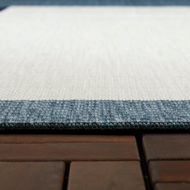 Read Modern Geometric Color Block Indoor/ Outdoor Area Rug