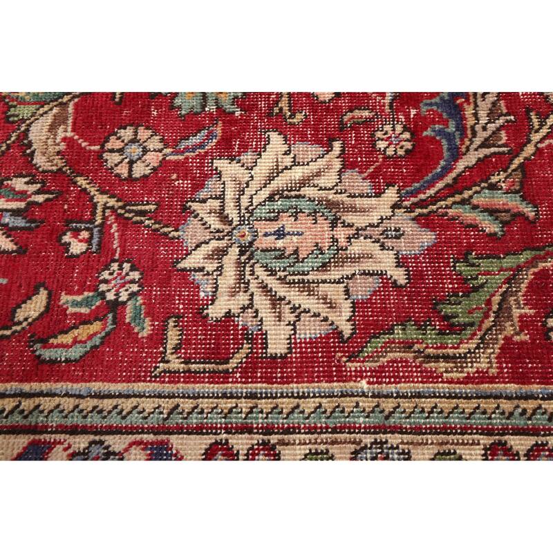 ECARPETGALLERY Hand-knotted Antalya Vintage Red Wool Rug - 9'11 x 13'0