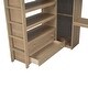 preview thumbnail 16 of 16, Full Size Wood Loft Bed with Built-in Wardrobe, Desk, Storage Shelves and Drawers, White