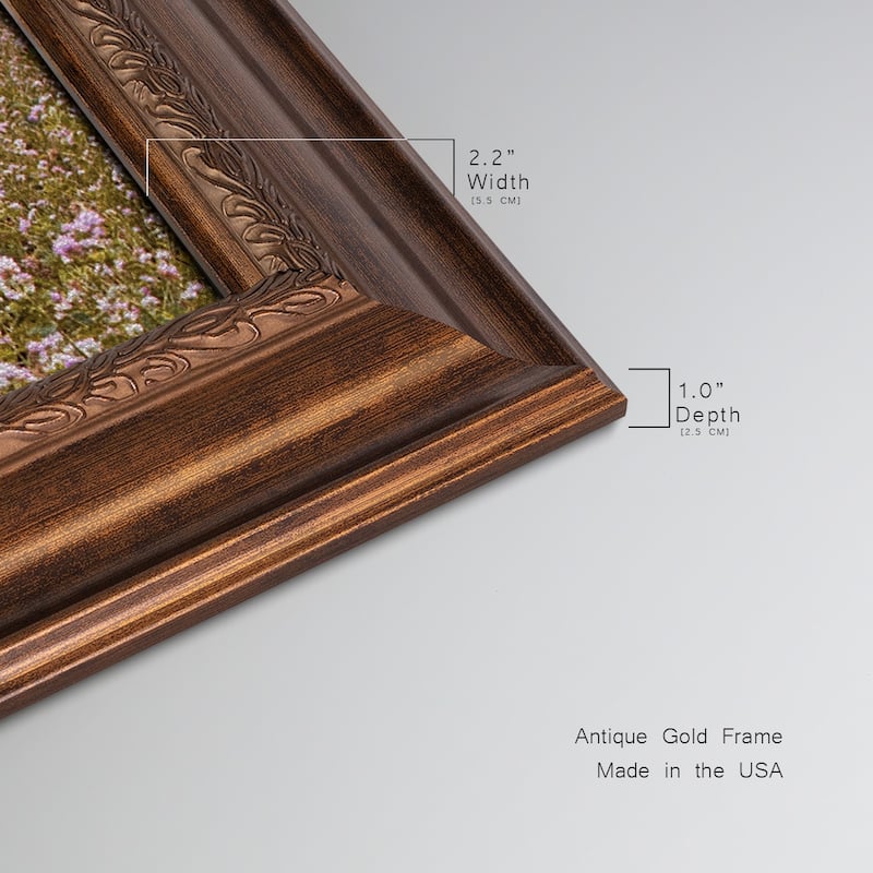 Tuscan Wildflowers Premium Framed Canvas- Ready to Hang